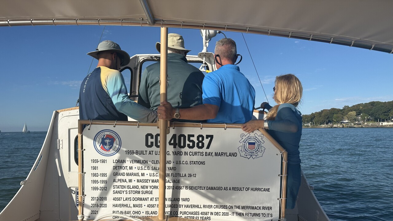 Put-in-Bay man brings old Coast Guard boat back to Lake Erie