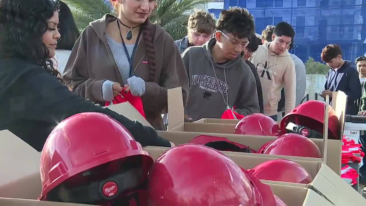 Local construction students visit active job sites for firsthand experience