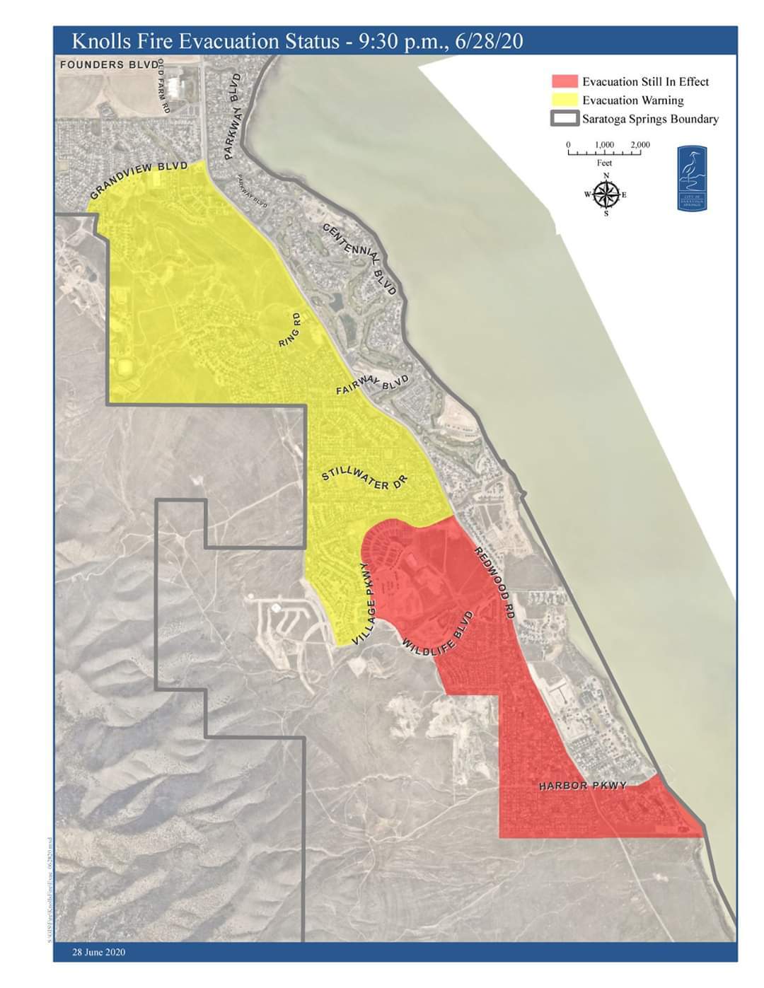 Knolls Fire evacuations lifted
