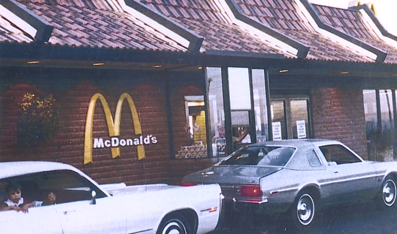 First McDonald's drive thru on opening day
