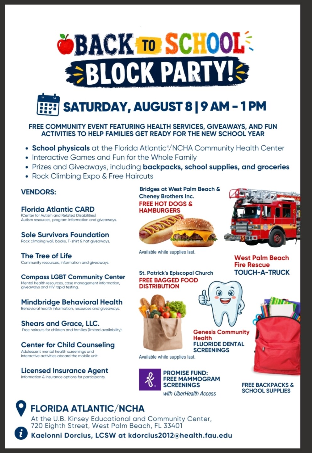 Florida Atlantic/NCHA Community Health Center event