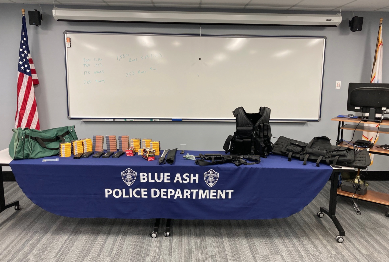 Evidence seized by Blue Ash police in the 2020 investigation of Bo Weber