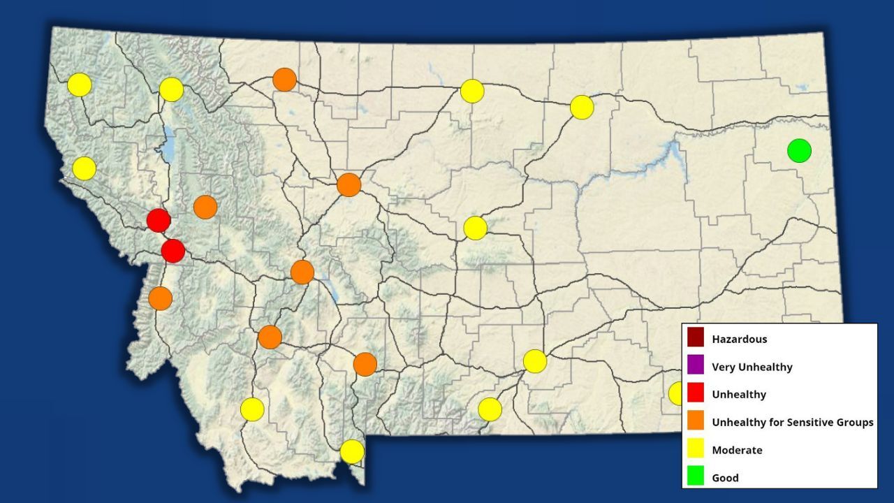 Declining air quality in some parts of Montana