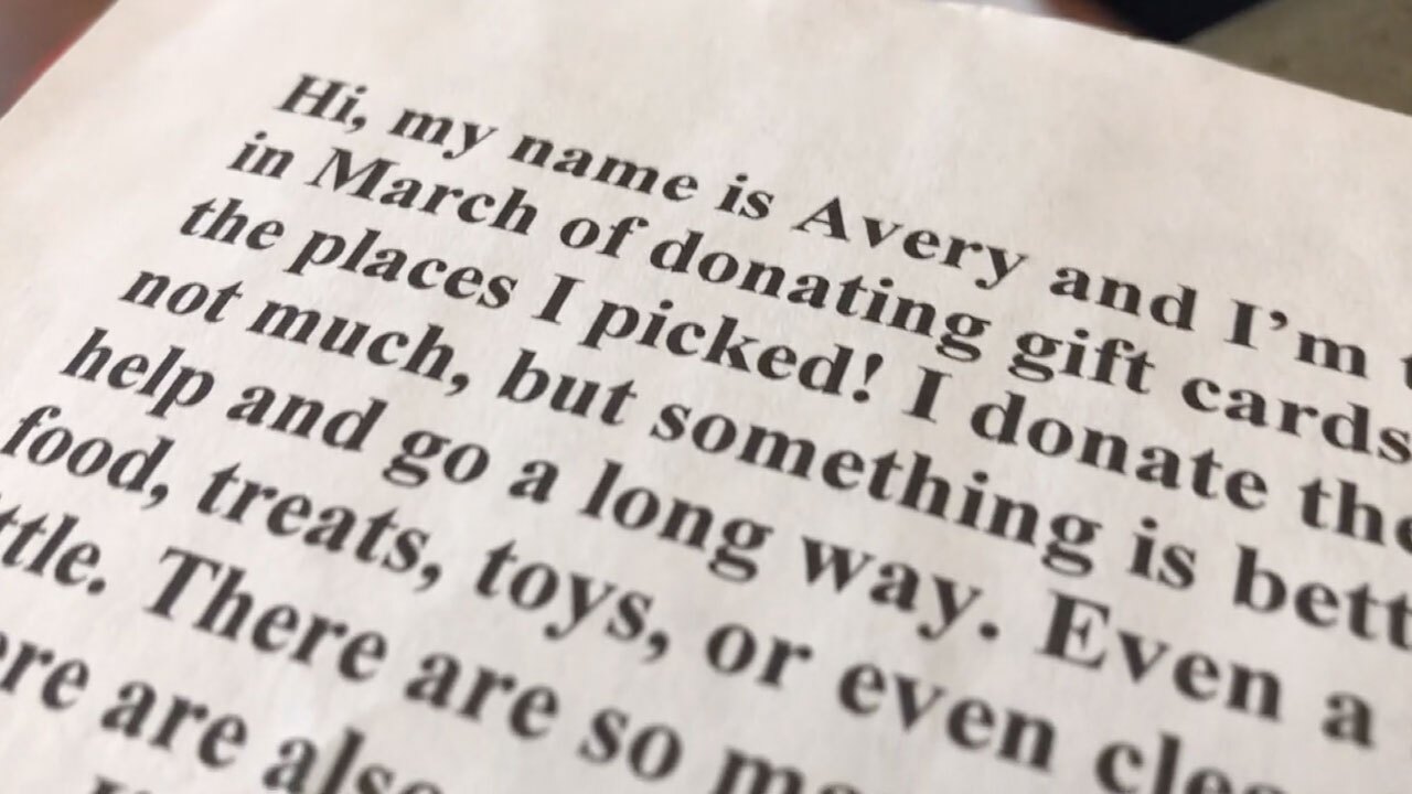 Avery letter to Humane Society of St. Lucie County