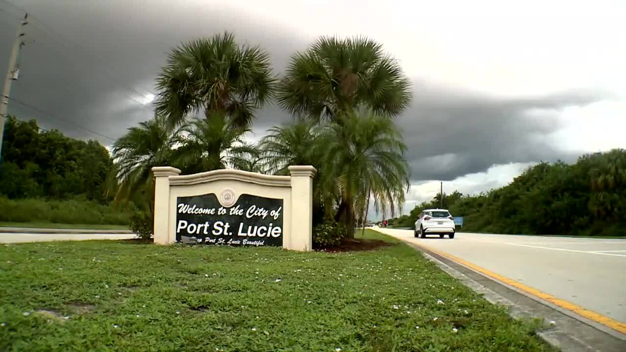 Sign welcomes drivers to Port St. Lucie, which mayor says 'was never properly planned'