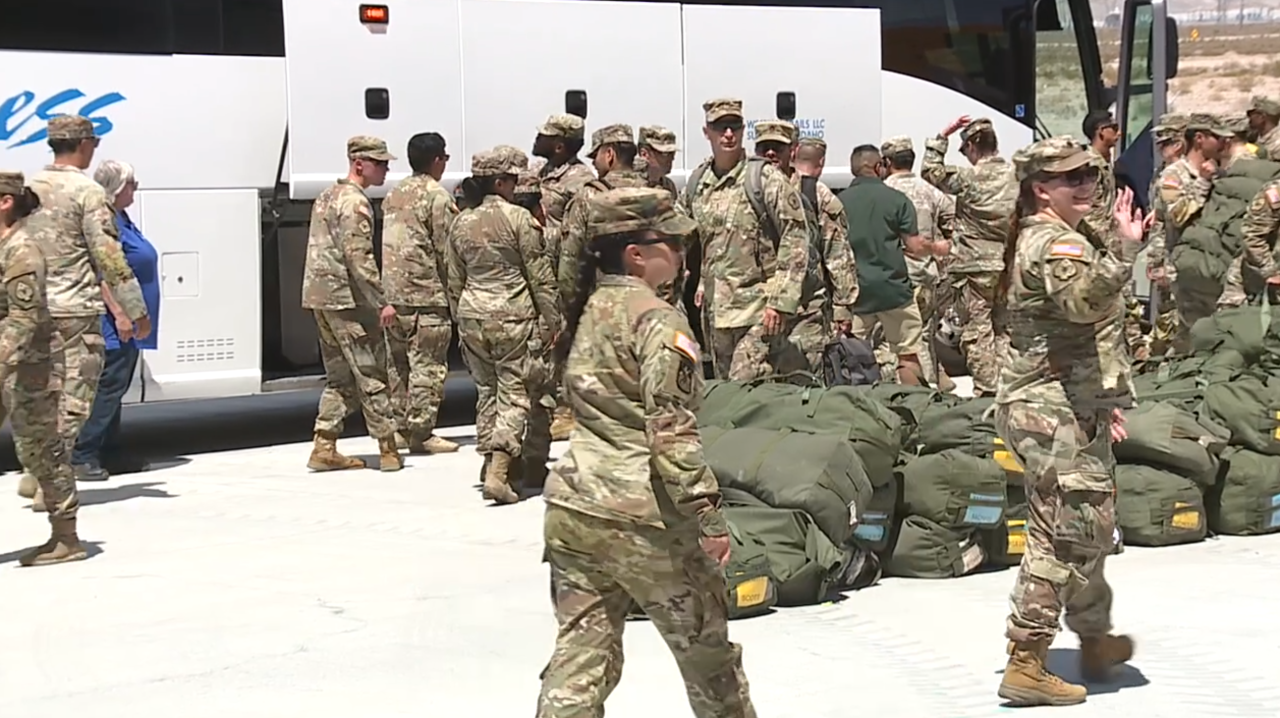 Nevada National Guard members return home