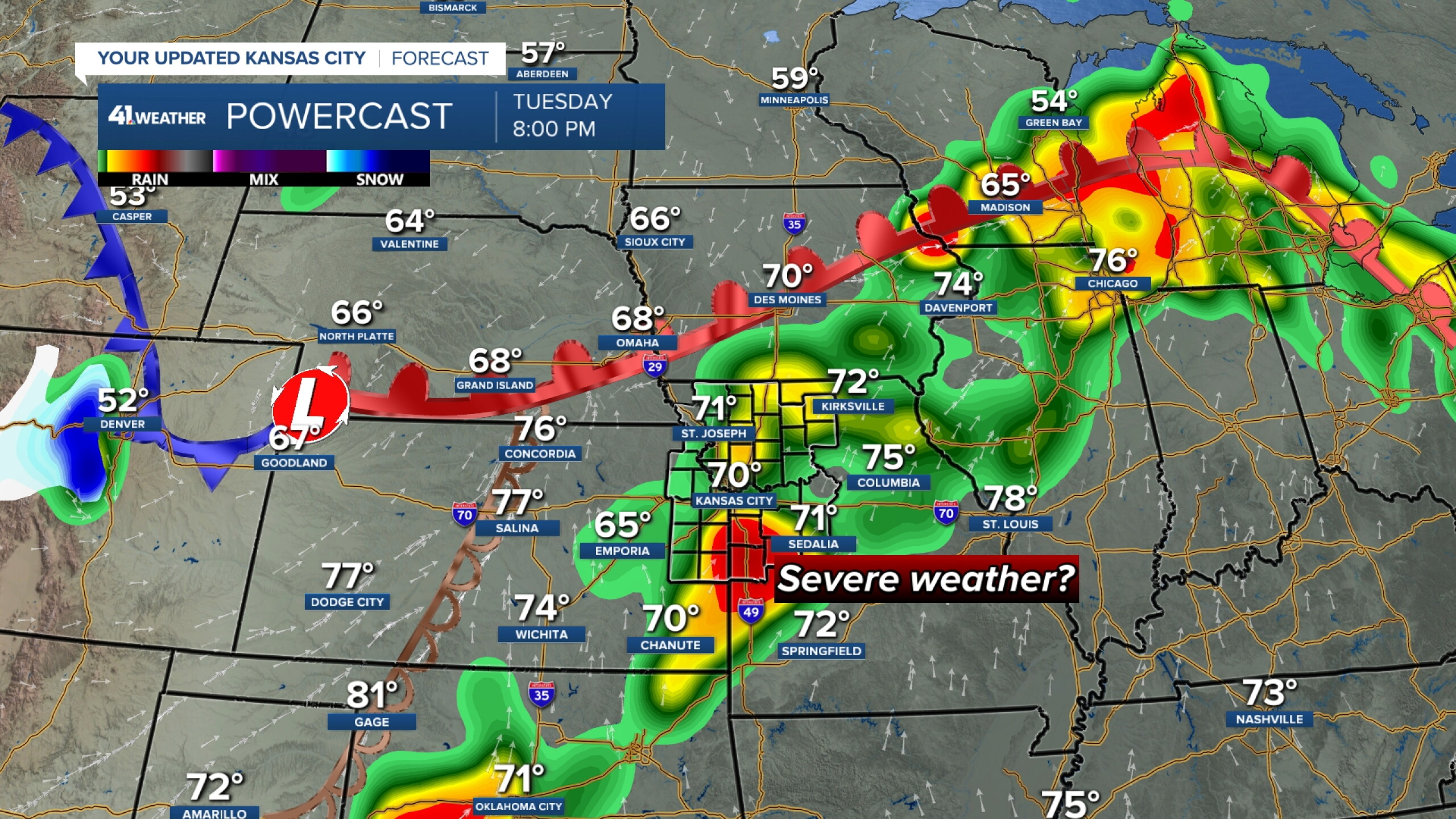KSHB 41 Weather Blog | Update on severe weather threats Tuesday & Wednesday