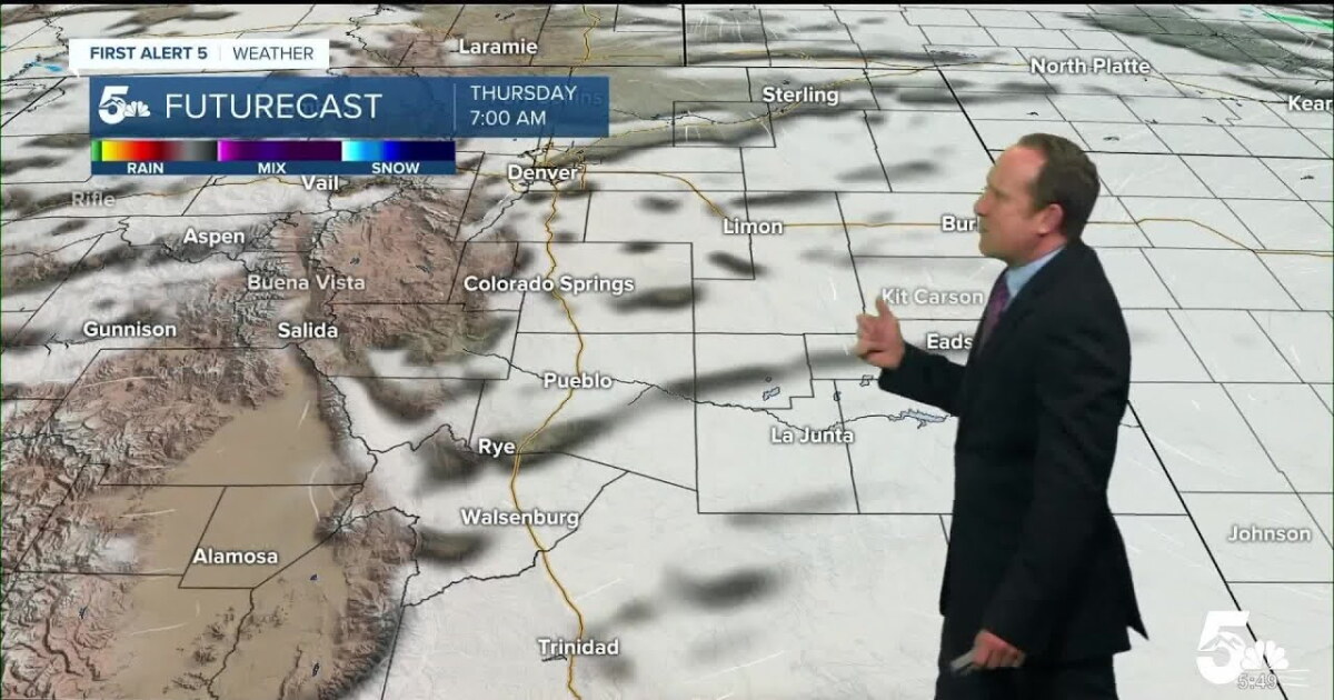 Mainly dry on Wednesday ahead of increasing rain chances late this week