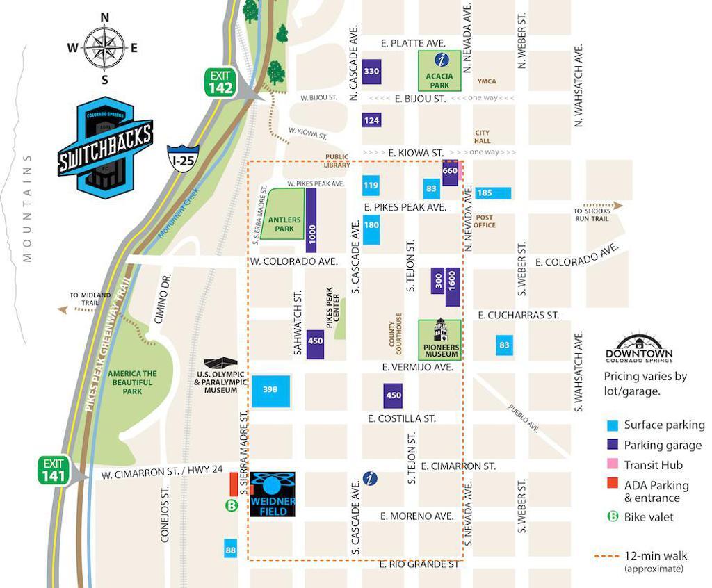 Weidner_Field_Parking map