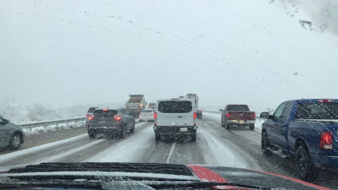 Southbound lanes of I15 through California's Cajon Pass are now open