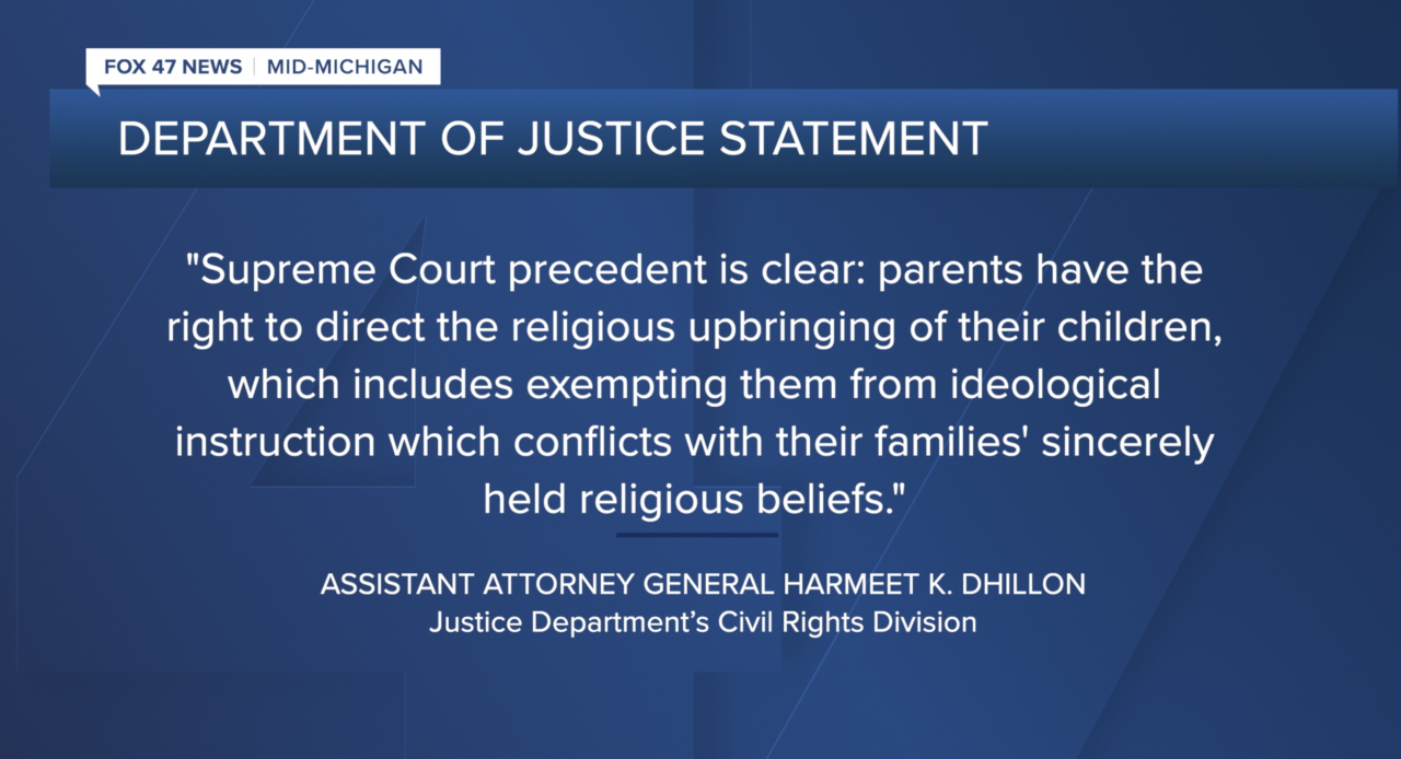 DOJ statement
