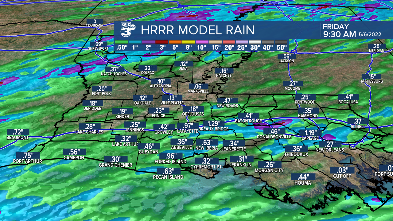 Extended HRRR Accumulation Acadiana.png