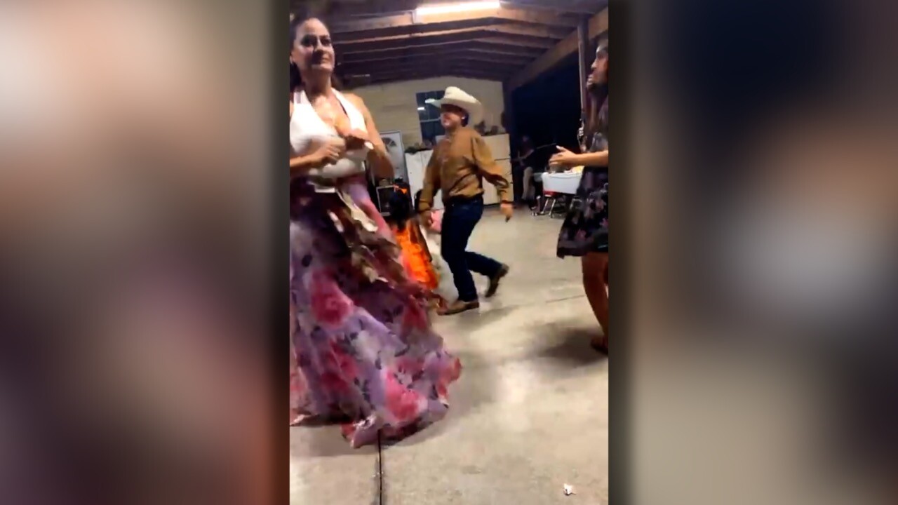 Eduardo Escobedo, dancing at his mothers birthday.