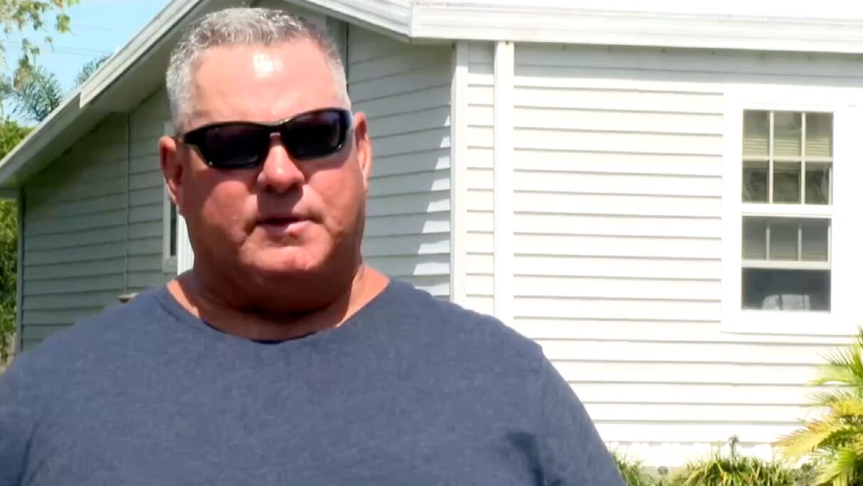 Stephen Fitzsimmons says a homeless camp has been set up near his mobile home community.