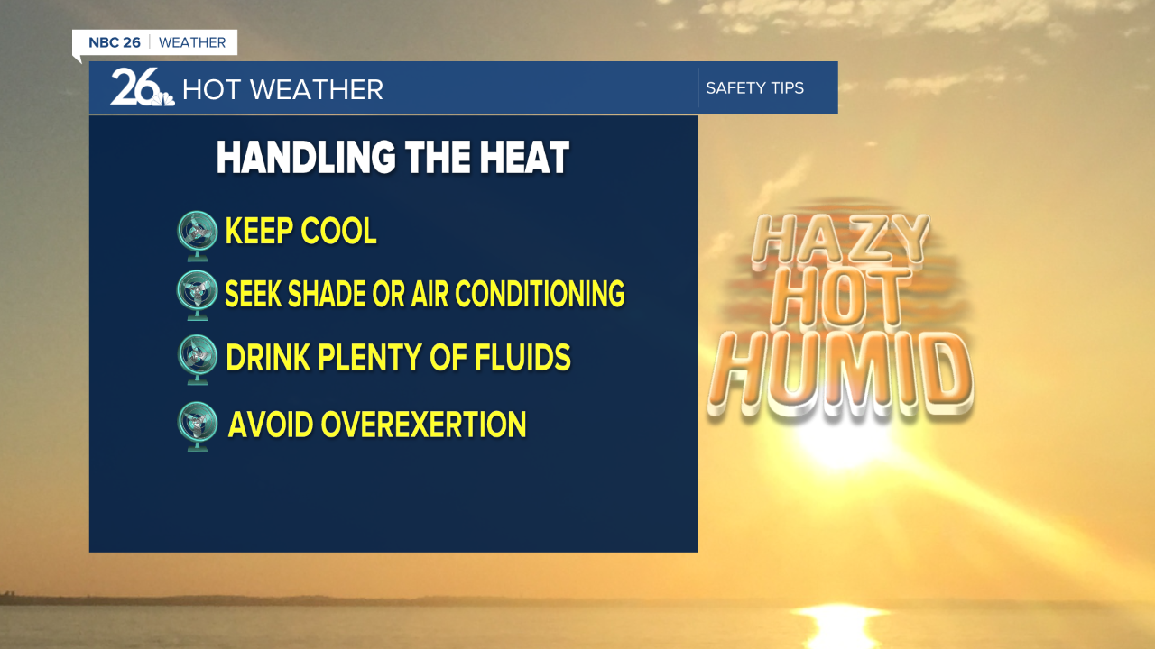 Tips to stay hydrated and safe in the high heat.