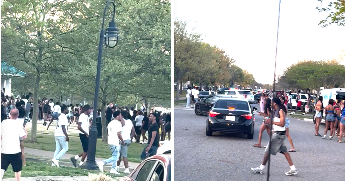 Videos show Hampton police breaking up large gathering at Buckroe Beach