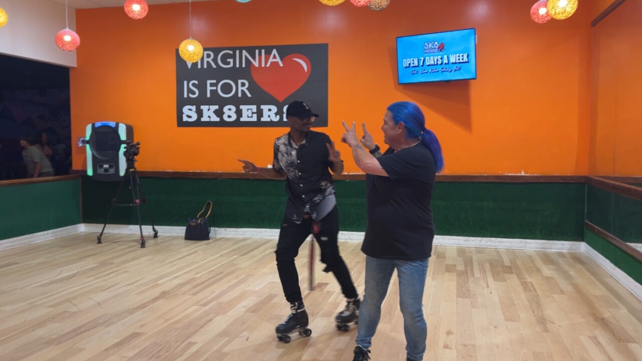 Roller skating 