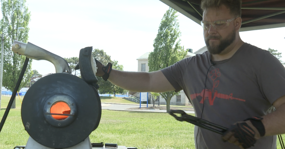 Buffalo blacksmith turning guns into garden tools - Vimarsana News