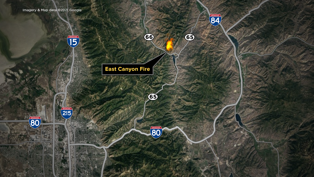 East Canyon Fire Map
