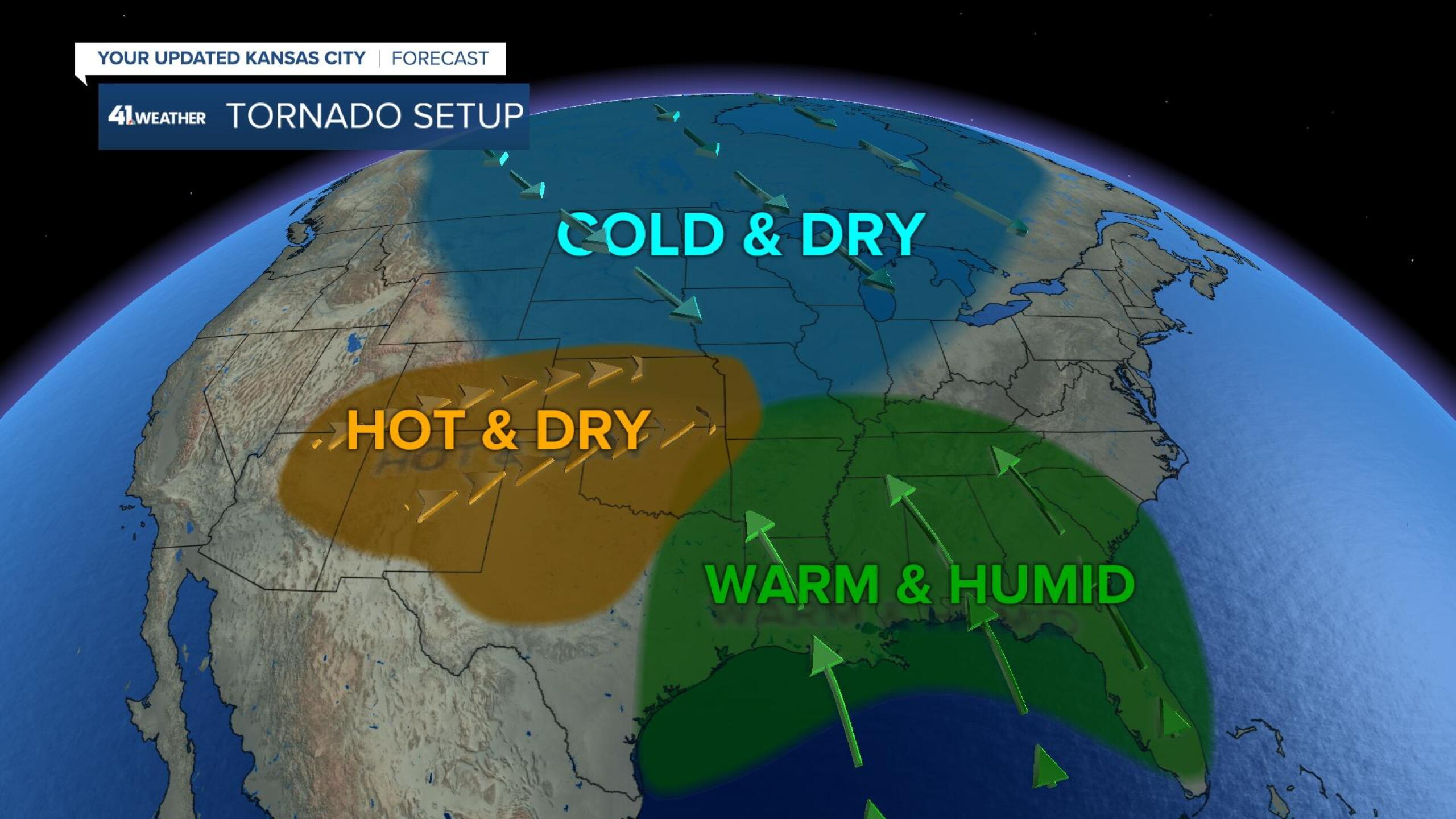 Tornado Alley, Dixie Alley: Last 2 seasons, 20-year average