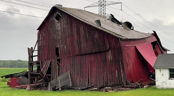 Wright Township Barn Collapse