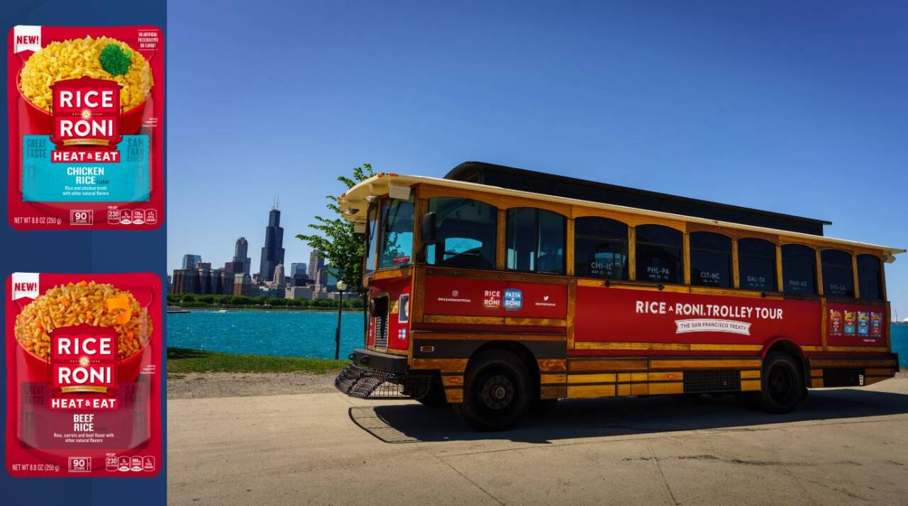 Rice-A-Roni Trolley Tour 2022; products & stops.