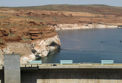 Lake Powell, Glen Canyon Dam Colorado River Drought AP Photo