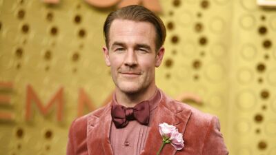 FILE - James Van Der Beek arrives at the 71st Primetime Emmy Awards on Sunday, Sept. 22, 2019, at the Microsoft Theater in Los Angeles. Van Der Beek turns 45 on March 8. 