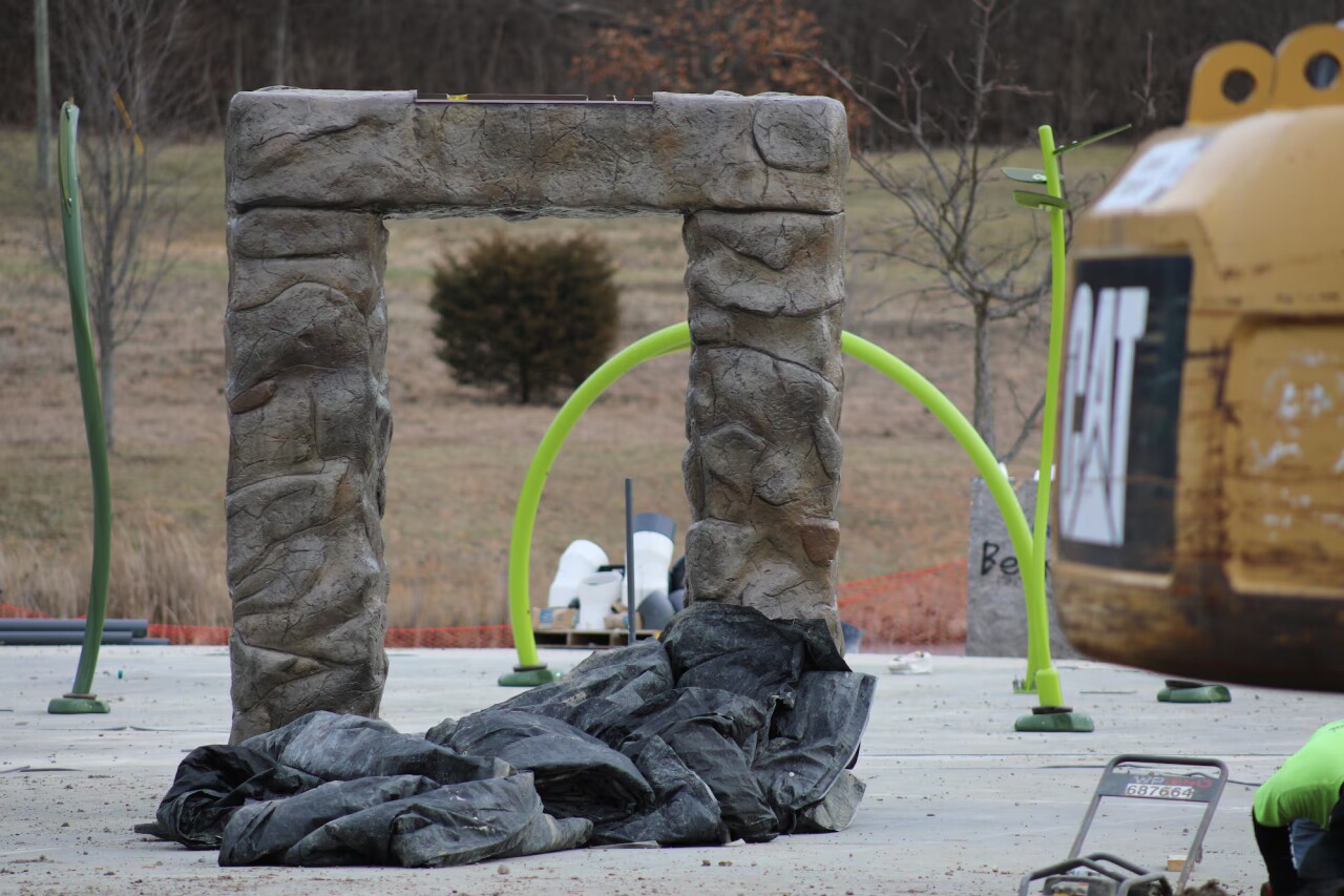 Splash pad construction Beckett Park