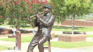 The Jazz man art sculpture represents Tallahassee beyond art