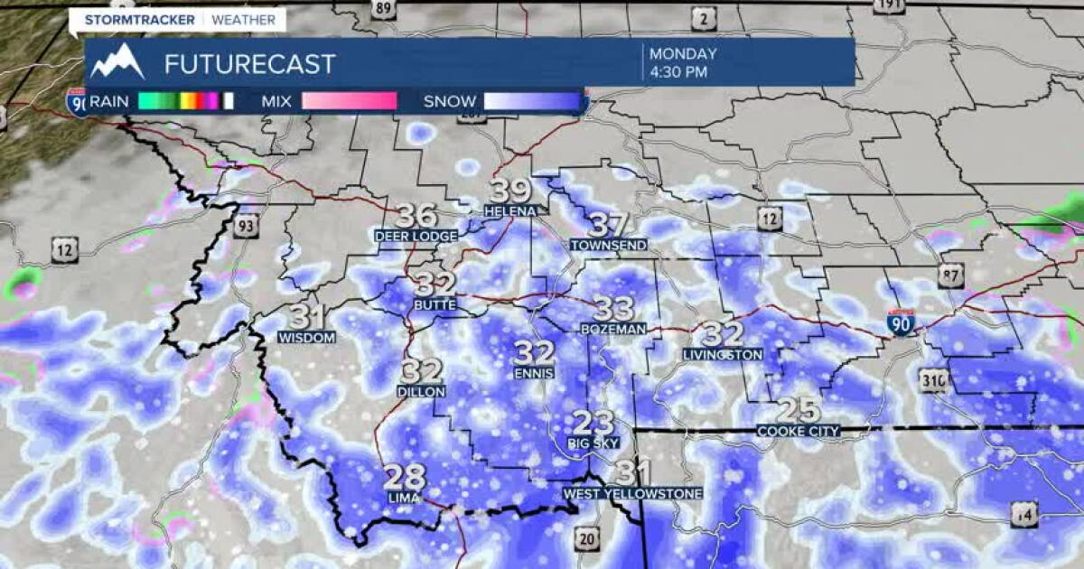 Heavy snow creating dangerous driving conditions in SW Montana