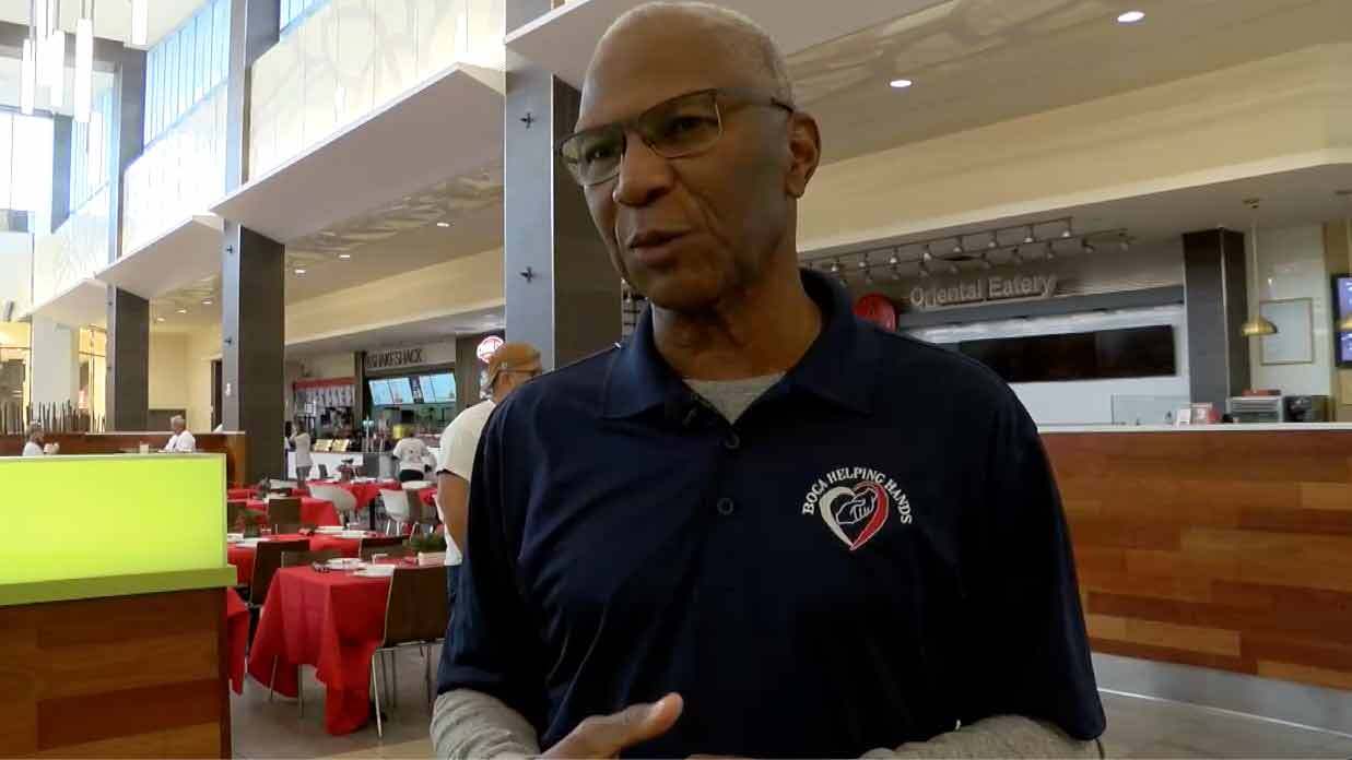Gregory Hazel speaks about the importance of the Christmas Day event at the Town Center at Boca Raton.