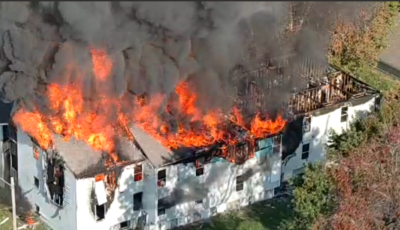 9th & Olive vacant apartment fire