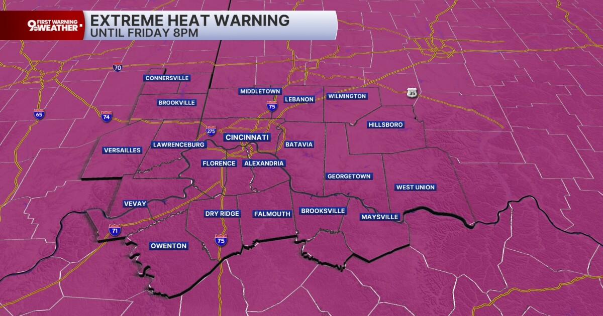 WEATHER ALERT DAY: Extreme heat warning in effect again