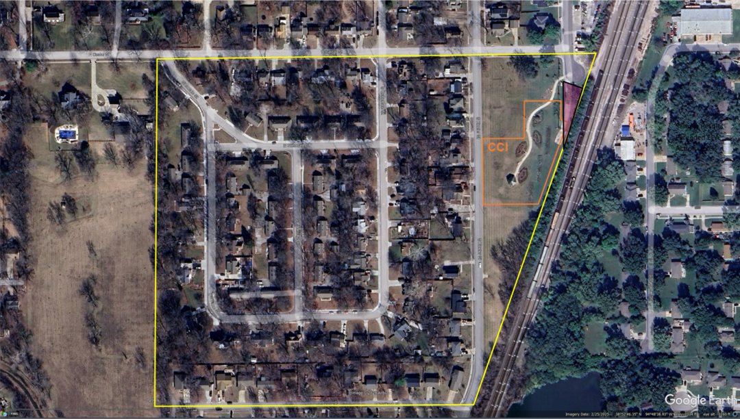 EPA Region 7 site map for Olathe Superfund site