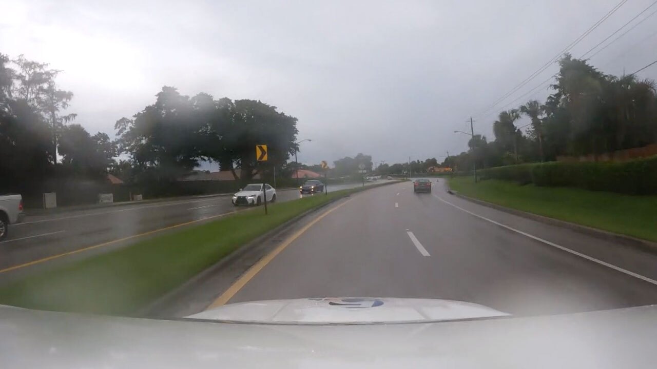 S-curve in Lyons Road in west Boca Raton