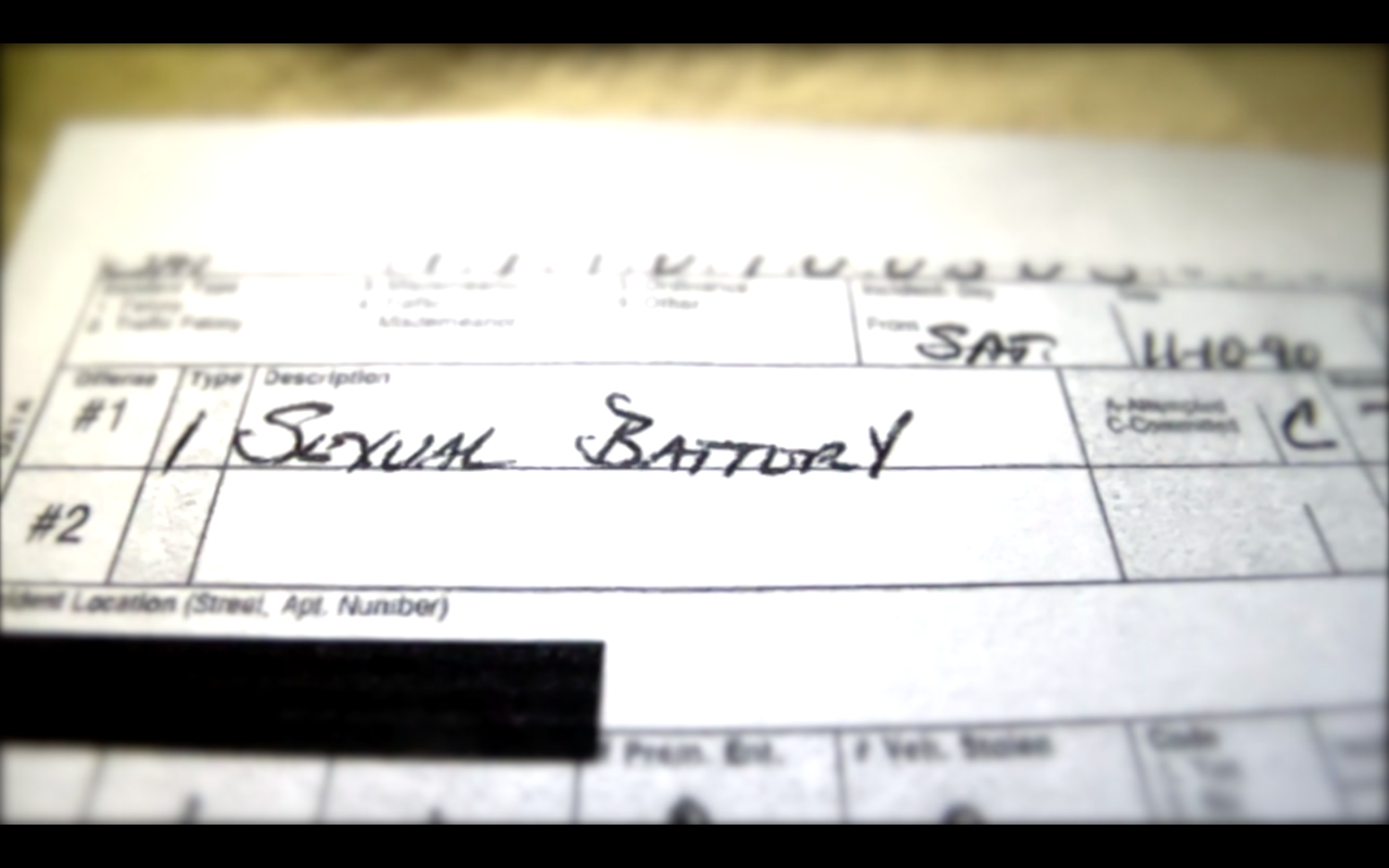 Sexual Battery from police report