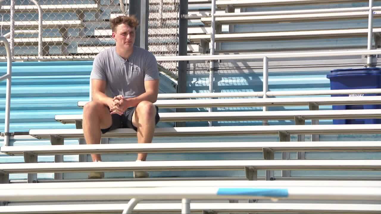 Park Vista Community High School football player Logan Harrold says he's grown as leader during 2023 season