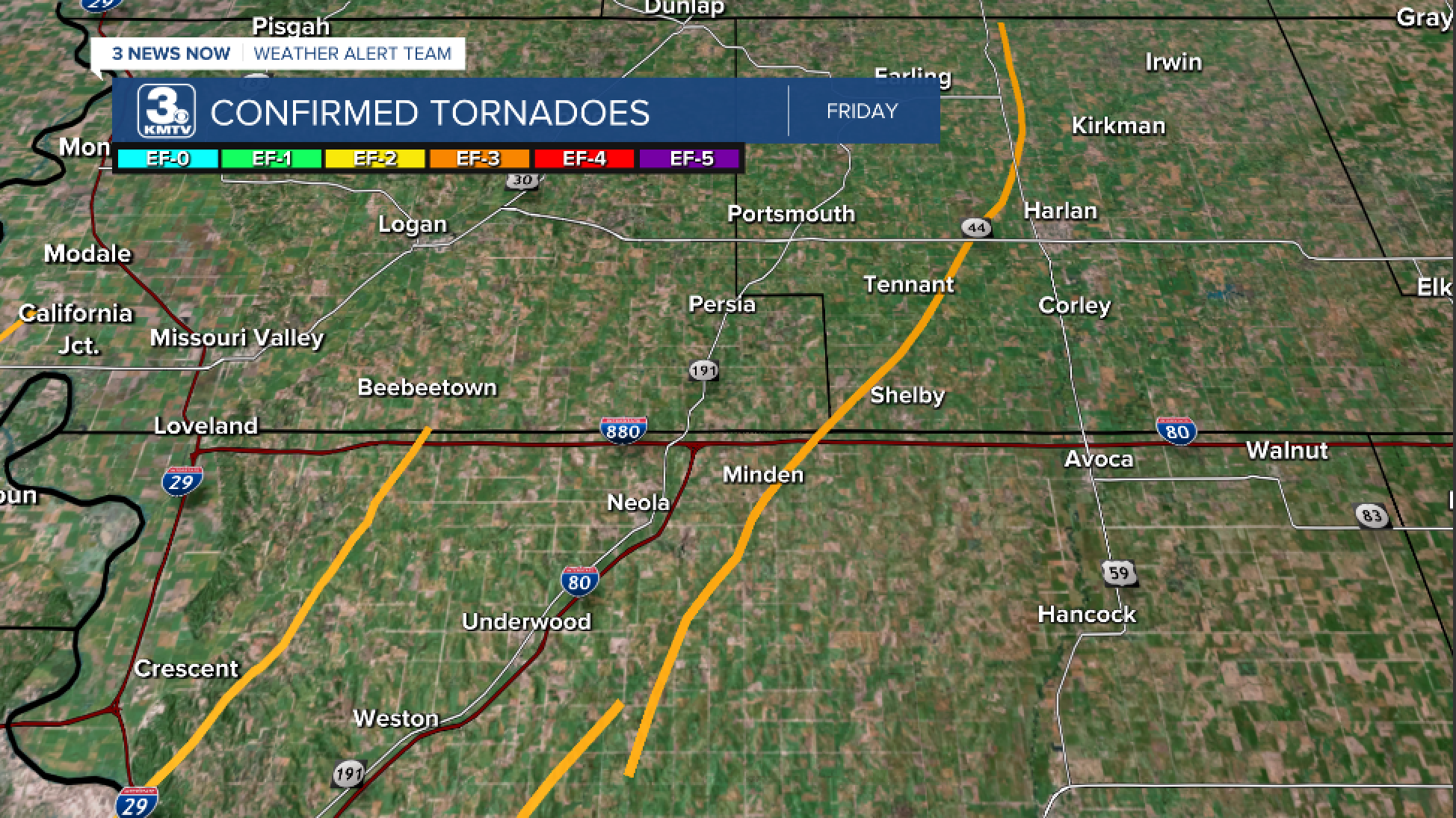 The Tornadoes of the "Arbor Day Tornado Outbreak" of 2024