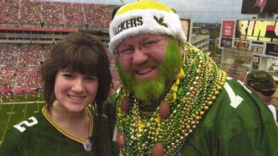 Green Bay Packers fan Russell Beckman