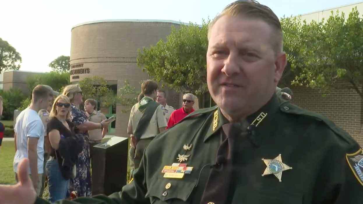 Sgt. Shawn Masters, a K-9 handler with the St. Lucie County Sheriff's Office, explains the importance of K-9s to law enforcement agencies and why they deserve a memorial of this magnitude.