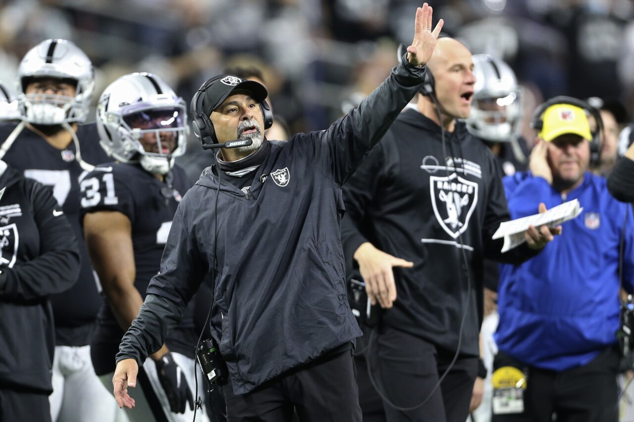 Las Vegas Raiders interim head coach Rich Bisaccia, Jan. 9, 2022