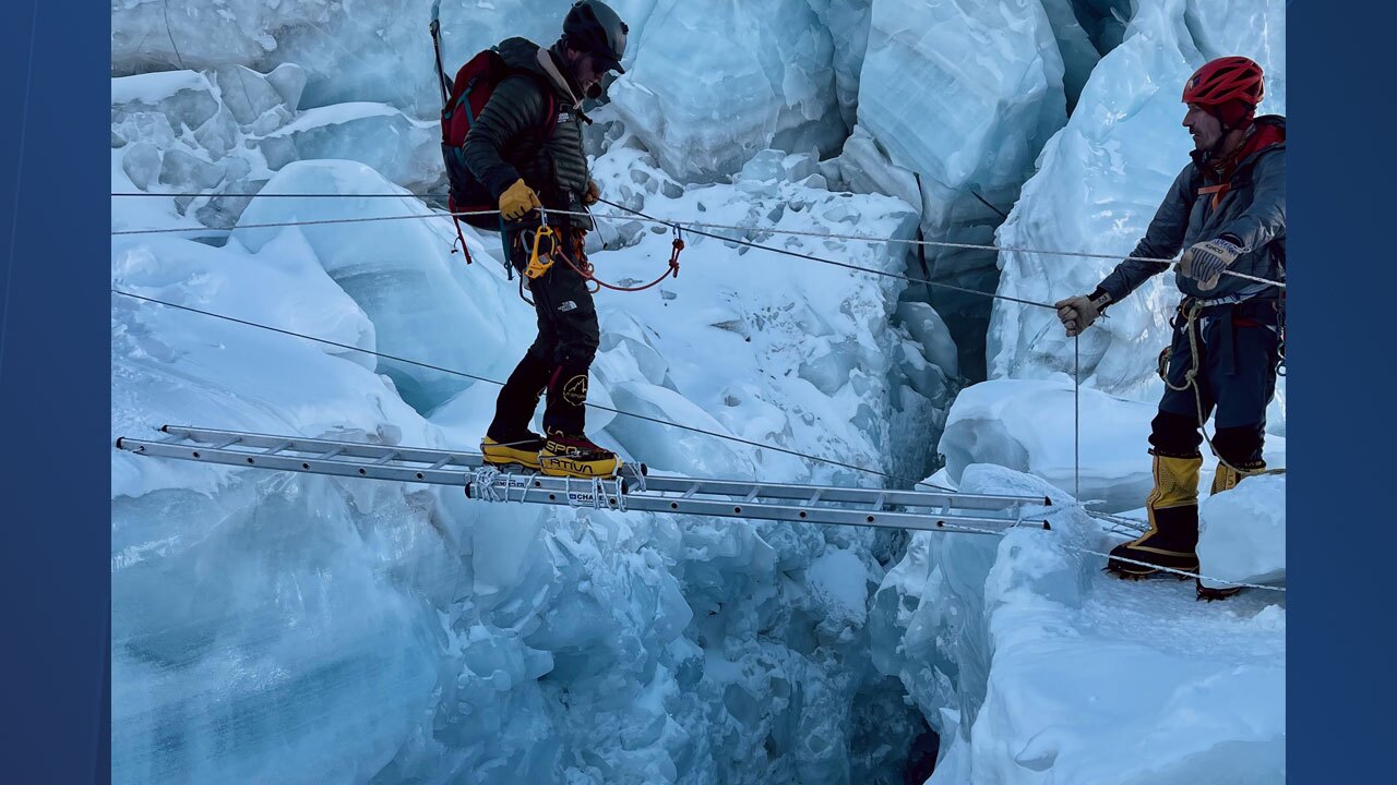 Cameron Kenny climbing Mt. Everest