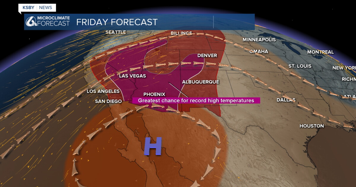 Temps to fall a few degrees but sunshine sticks around into the weekend