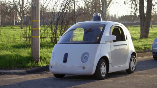 One of Google's self-driving cars.