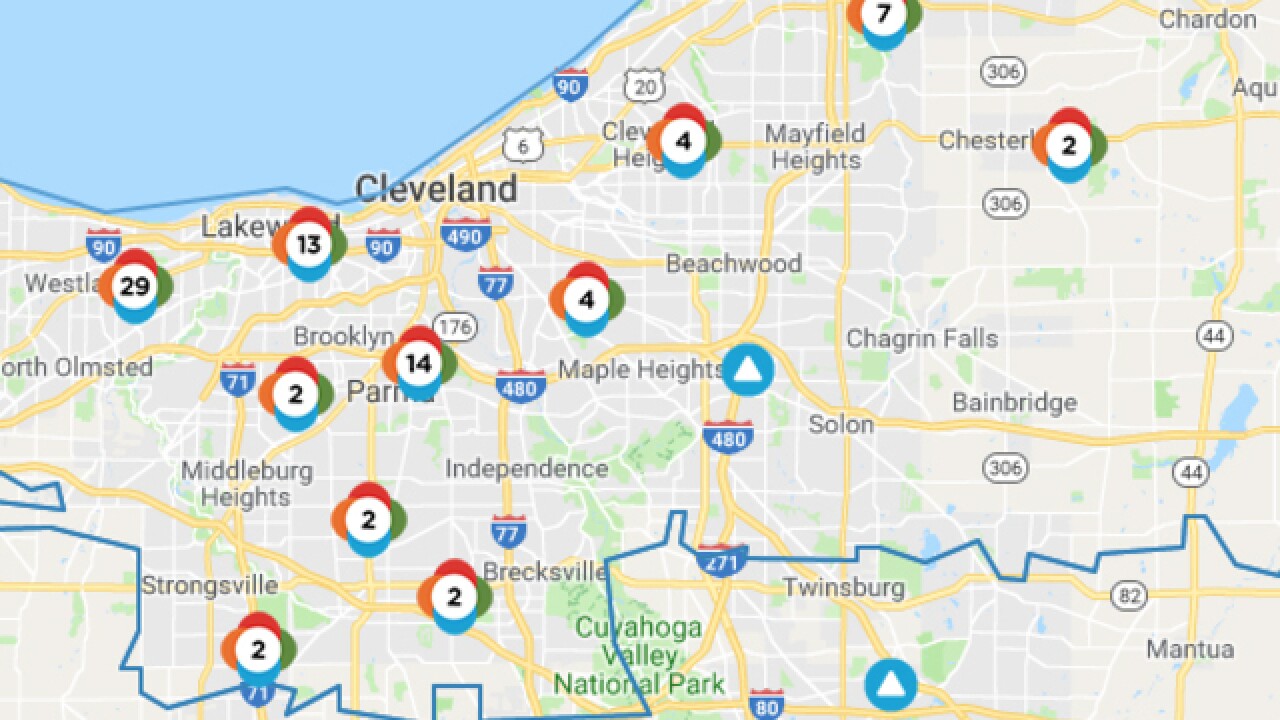 Thousands without power across Cuyahoga County