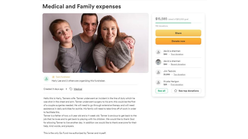 tanner lee gofundme 