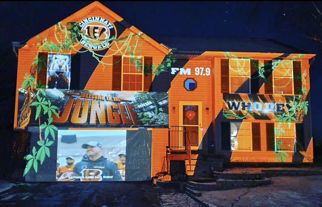 Bengals projection display in Batavia