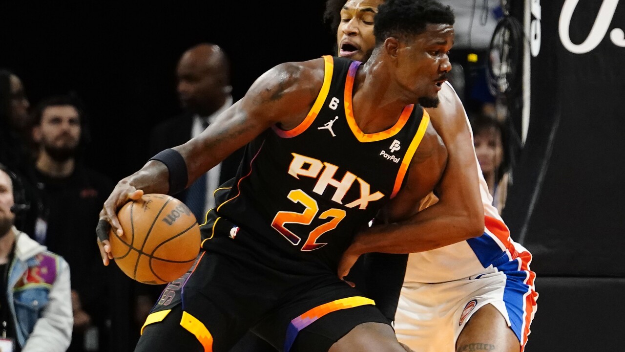 Deandre Ayton Pistons Suns Basketball
