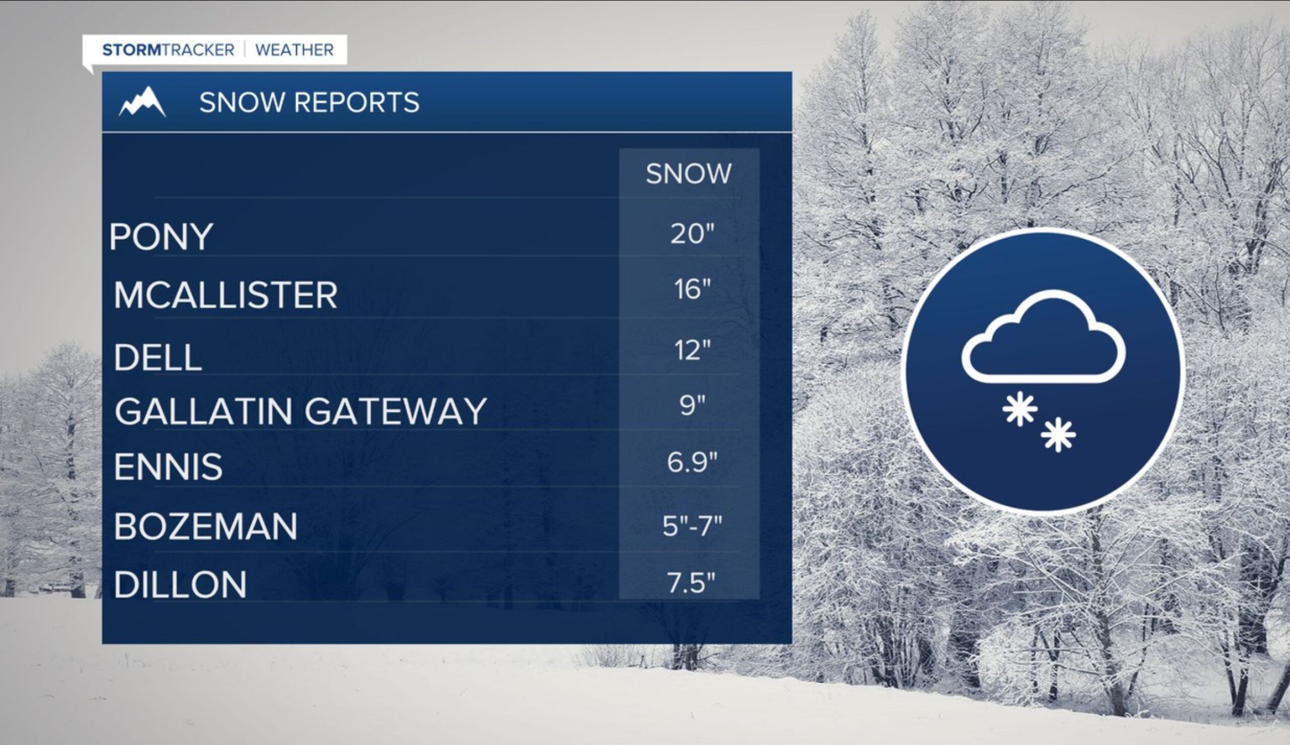 Bozeman gets hit with heavy snow
